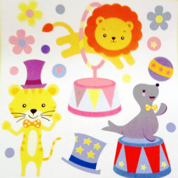 Circus theme 3Dstickers